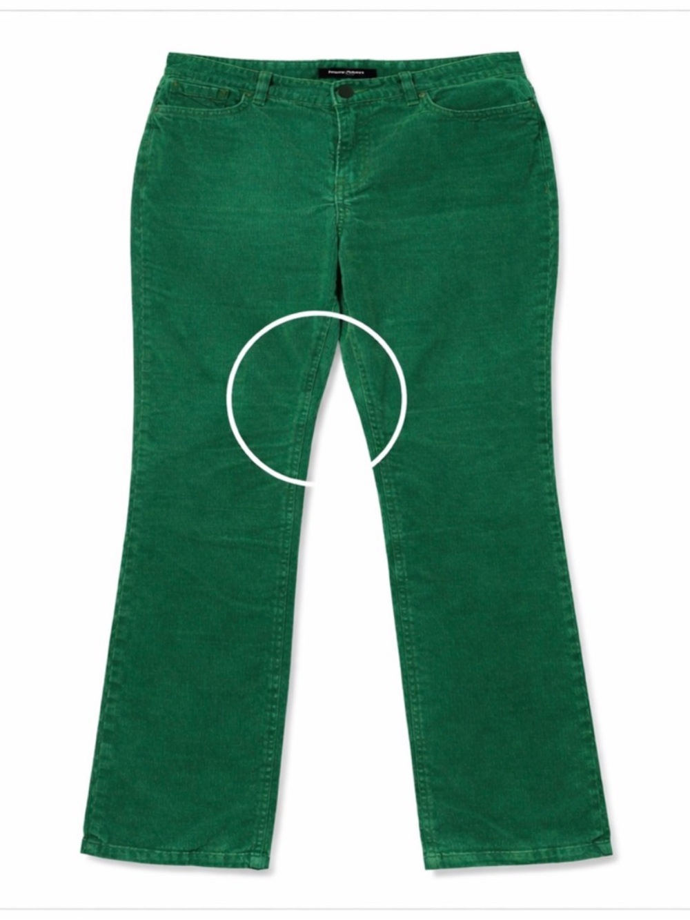 Talbots Heritage Corduroy Pants Green Petite 12P Straight Stretch Women - Picture 11 of 11